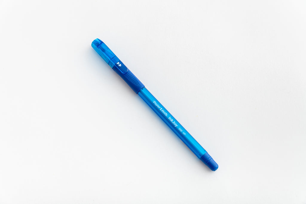Paper Mate InkJoy 300 XF 0.5mm Blue Ballpoint Pen-Full Stop