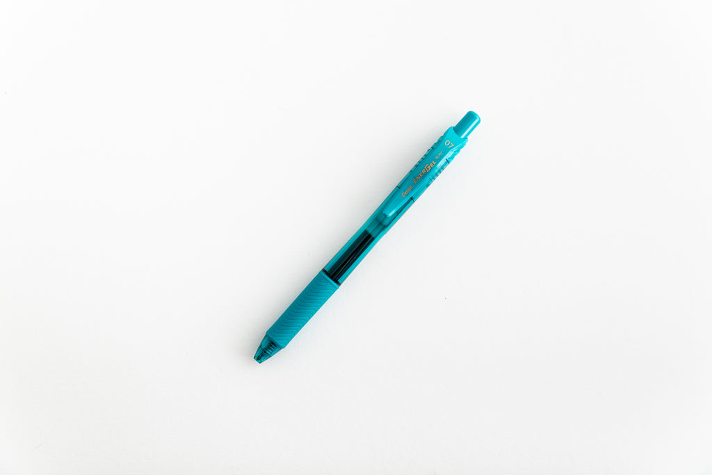 Pentel Energel X Turquoise Gel Pen-Full Stop