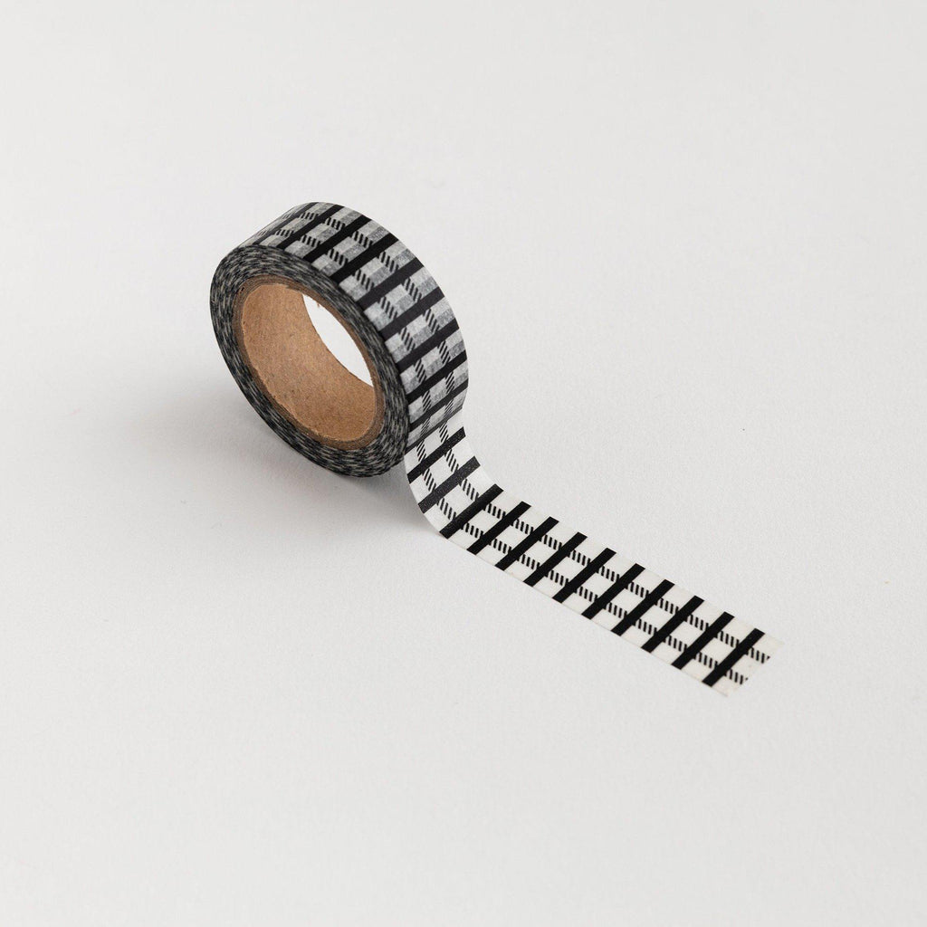 Black & White Check Washi Tape-Full Stop