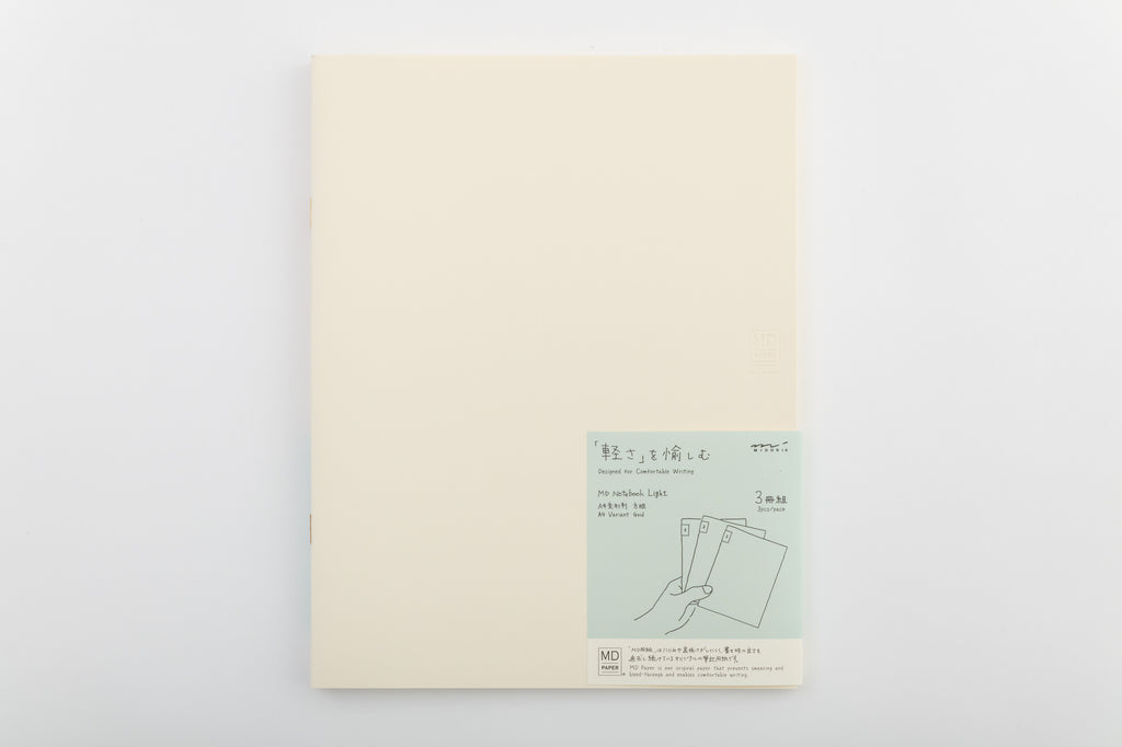 MD Paper Light Notebook A4 Gridded 3 Pack-Full Stop