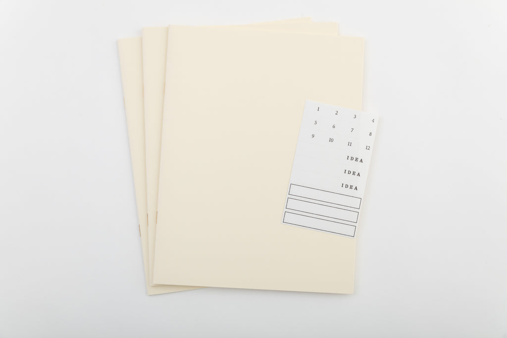 MD Paper Light Notebook A4 Gridded 3 Pack-Full Stop