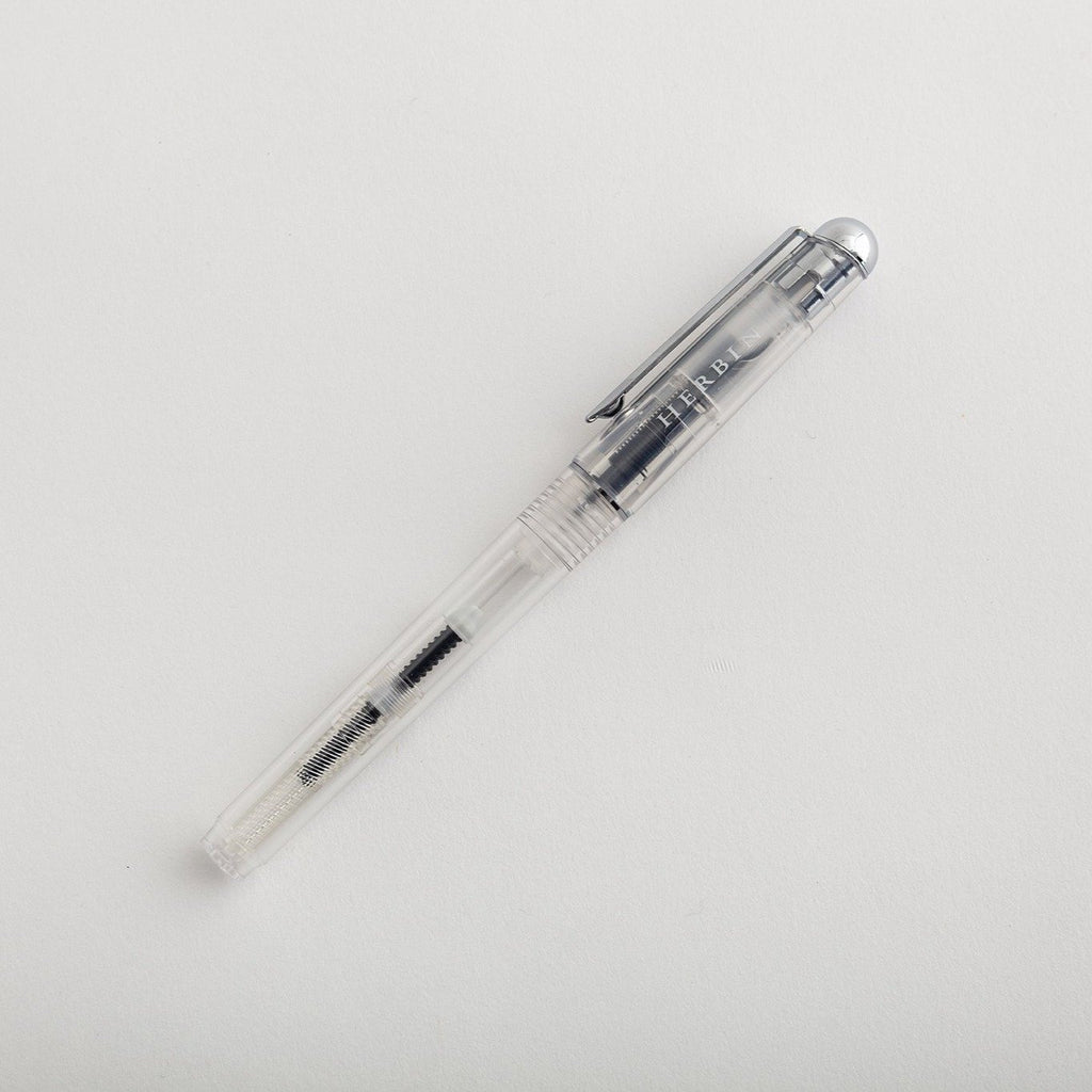 Herbin Transparent Fountain Pen with Converter-Full Stop