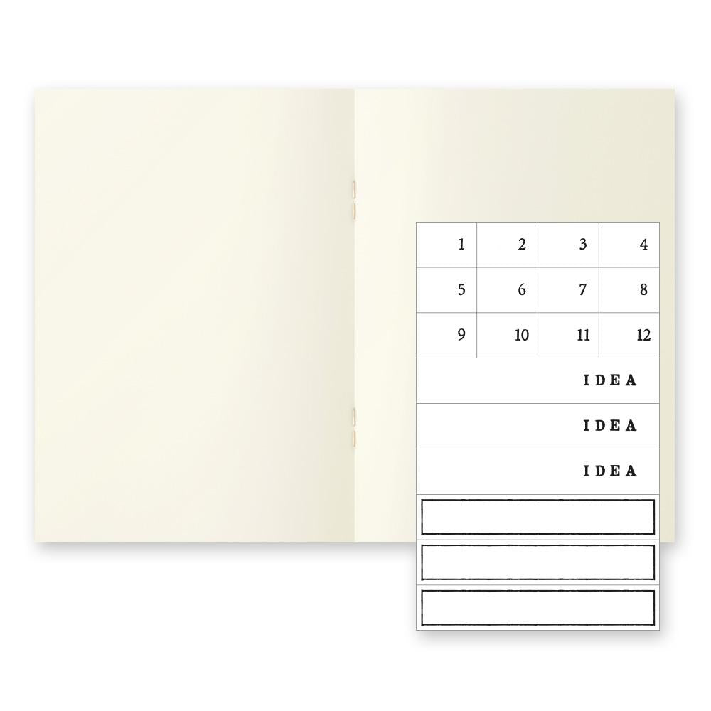MD Paper Light Notebook A5 Blank/Plain 3 Pack-Full Stop