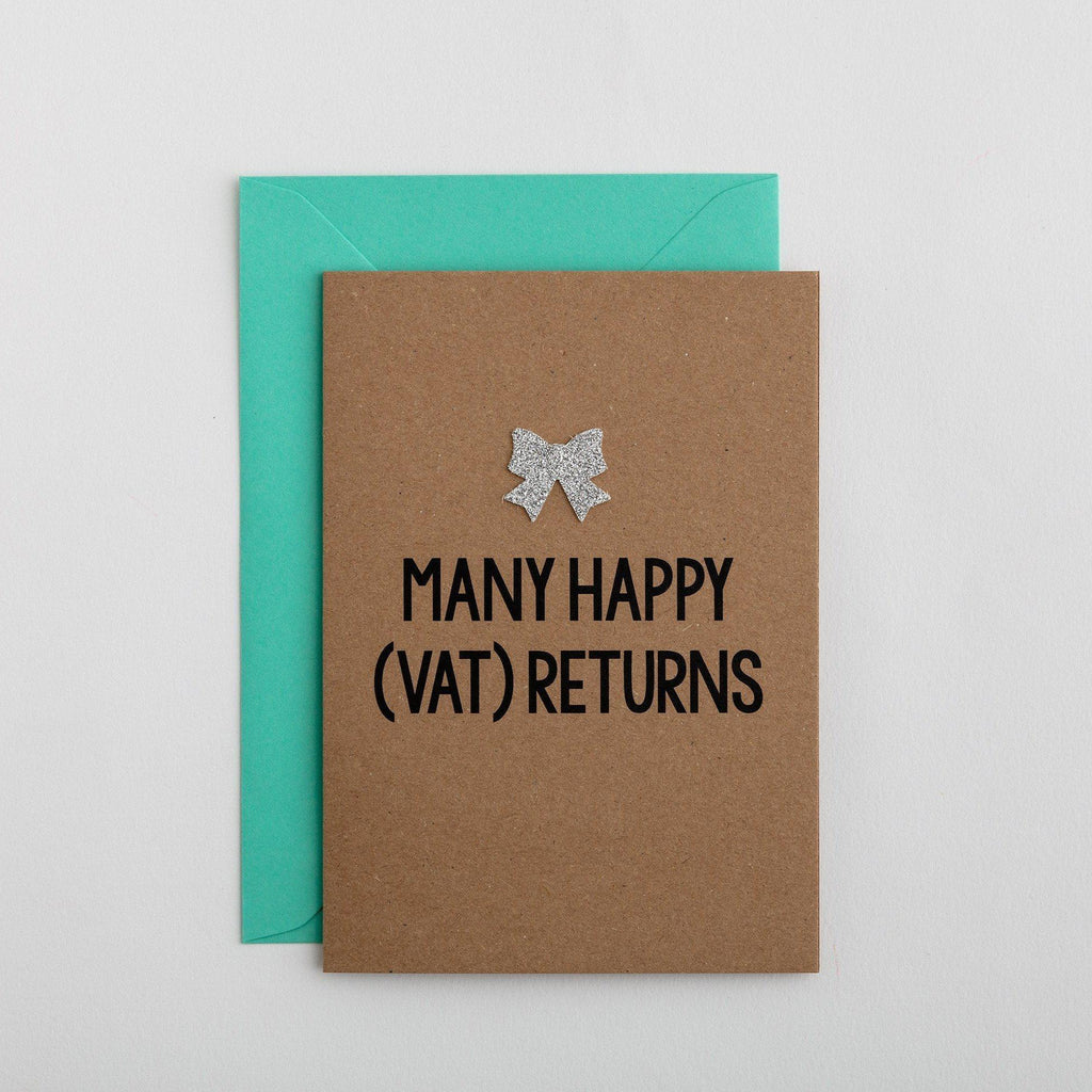 Many Happy VAT Returns' Celebration Card-Full Stop