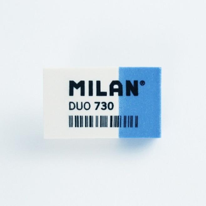 Milan Duo 730 Blue/White Eraser-Full Stop