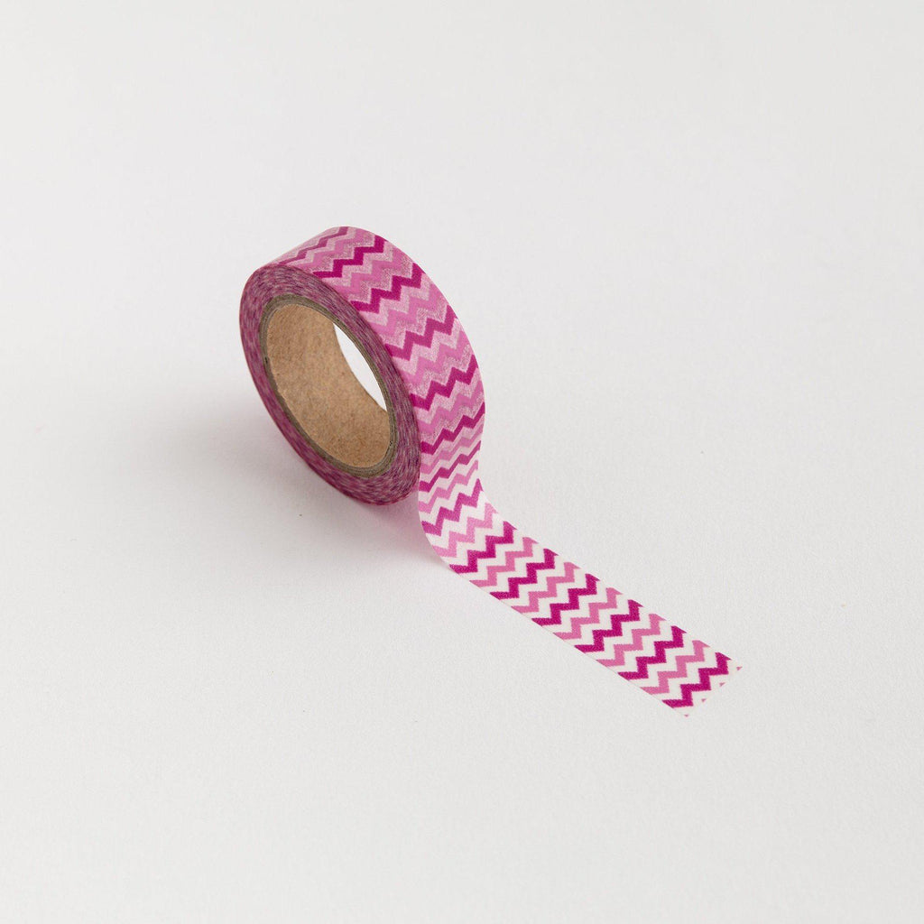 Pink Zig Zag Washi Tape-Full Stop