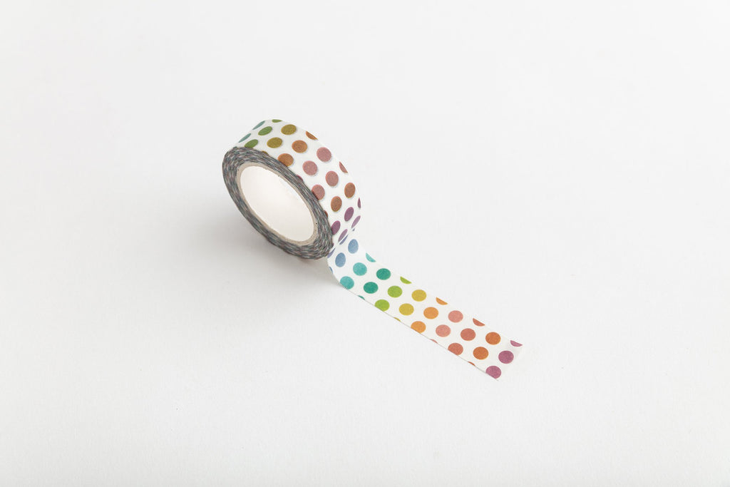 Rainbow Spot Washi Tape-Full Stop