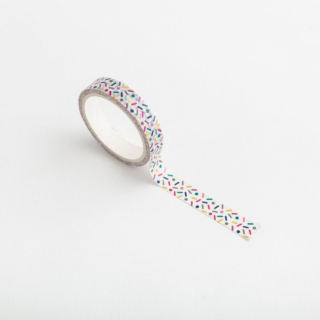 Thin Foil Spots & Dashes Washi Tape-Full Stop
