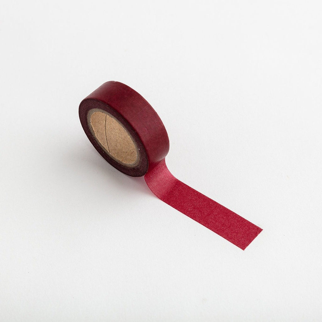 Wine Red Washi Tape-Full Stop
