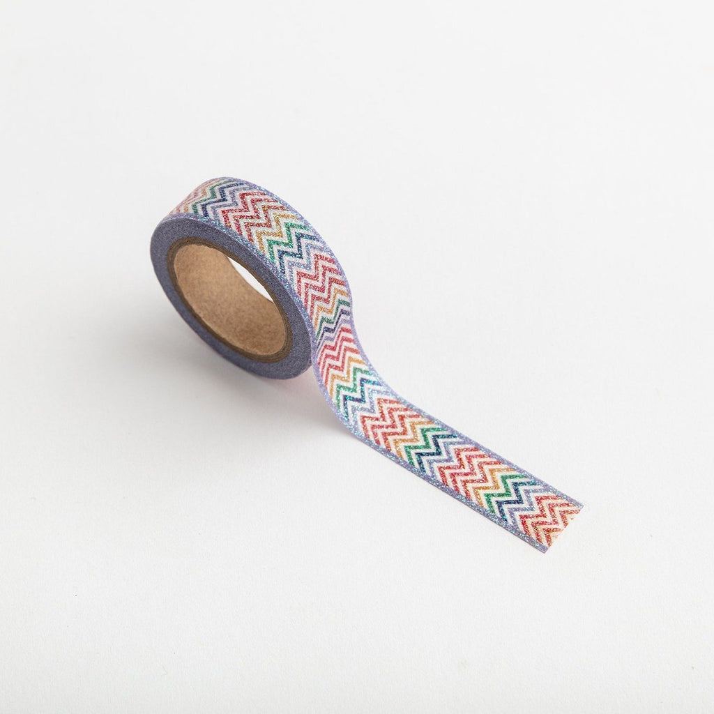 Zig Zag Glitter Tape-Full Stop